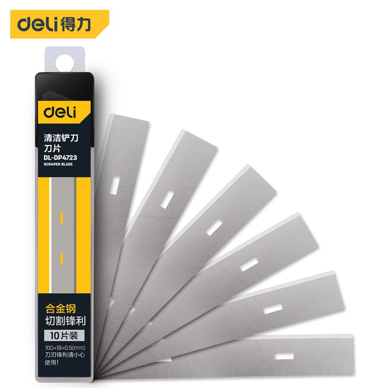 Ferramenta Poderosa: Lâmina de Limpeza de 18mm, Raspador Manual de Vidro para Piso, Parede e Azulejo DL-DP4723