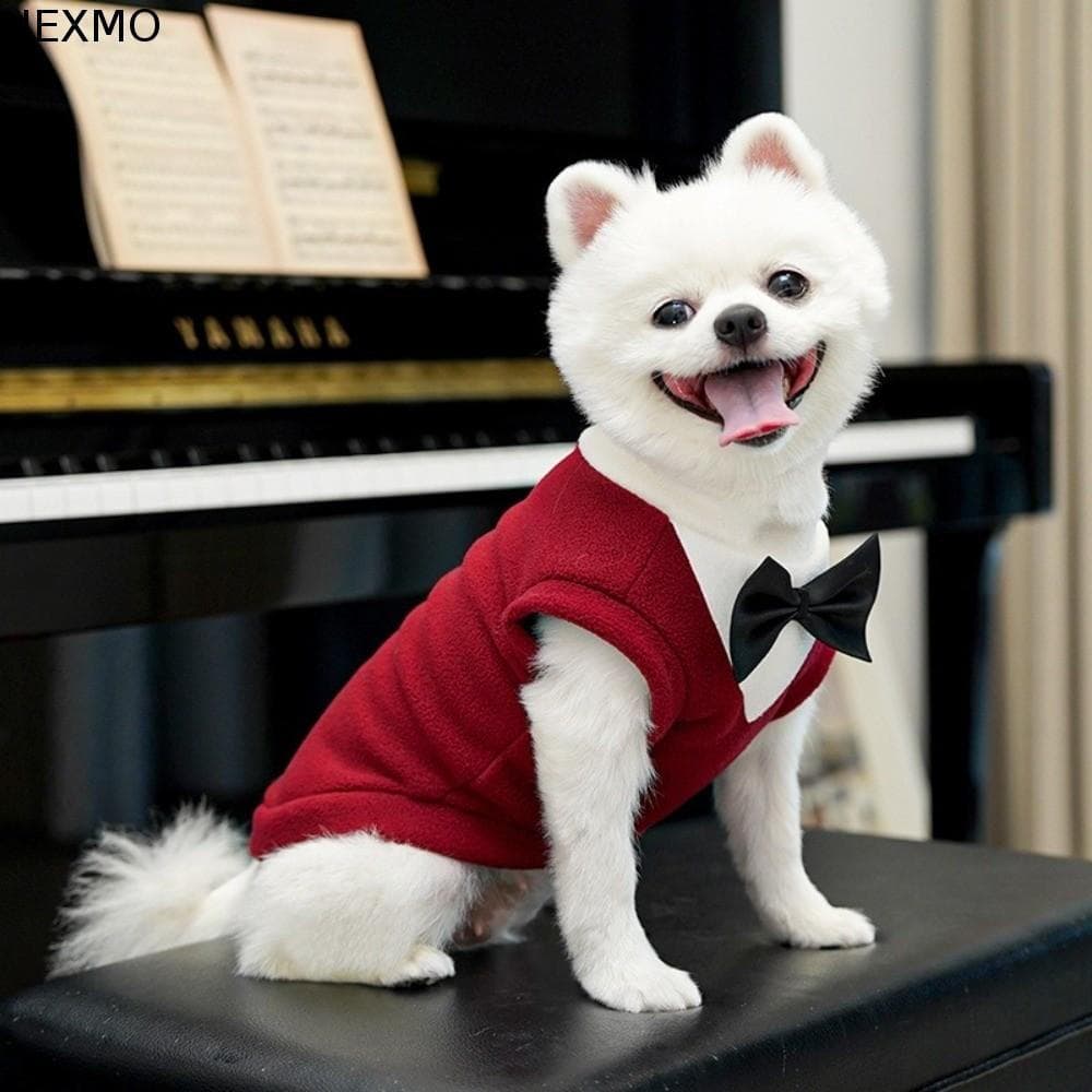 NEXMO Roupas De Smoking Para Cachorro , Colete Blazer De Lã Quente Roupa Formal , Casaco Confortável Festa De Casamento