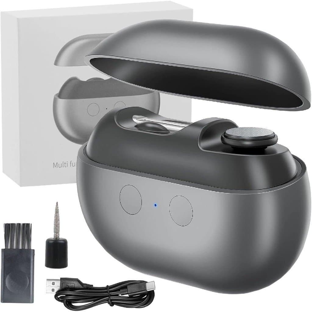 Imwing Easyclip, Imwing Nail Clipper, Vueeze Easy Clip Cortador de Unhas Elétrico e Polidor 2 em 1 com Luz LED - Aparado