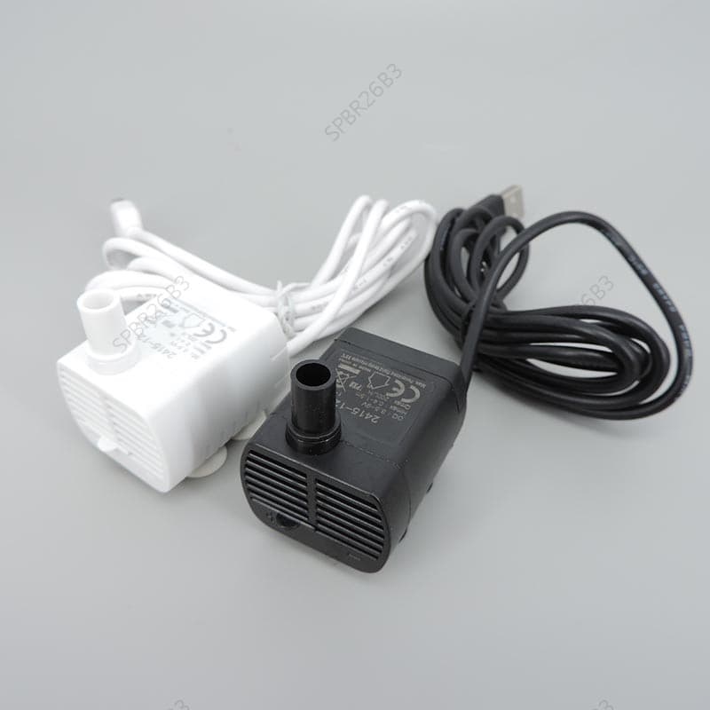 5V USB Bomba De Água Ultra-Silencioso Sem Escova Fonte Submersível Branco Preto Tubo De Aquário Mangueira Circulando Par