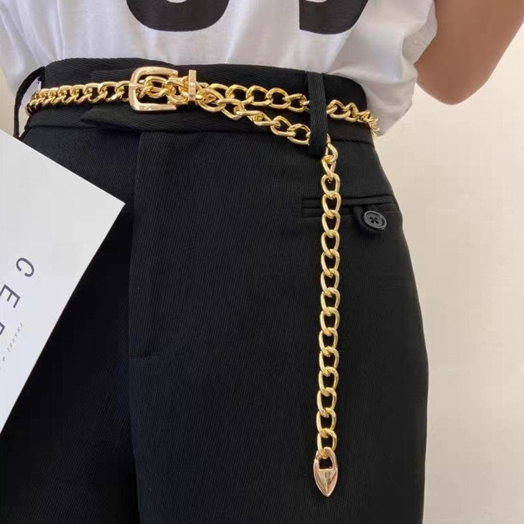 Cinto Corrente  Estiloso Acessório Feminino Moda Influencer