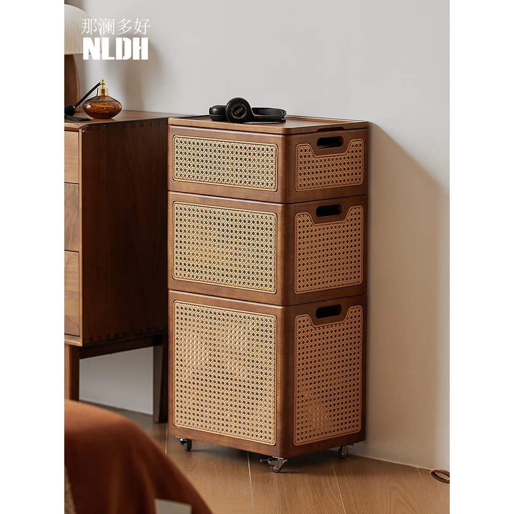 Caixa de armazenamento removível doméstica, brinquedo, roupas, lanche, cesta de armazenamento, Rattan, tecido com tampa,