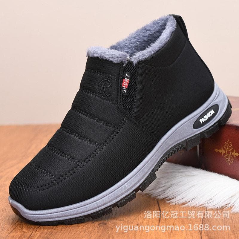 Sapatos mais veludo grosso algodão sapatos novo estilo Shi influenciador mid-Top resistente ao desgaste quente antiderra