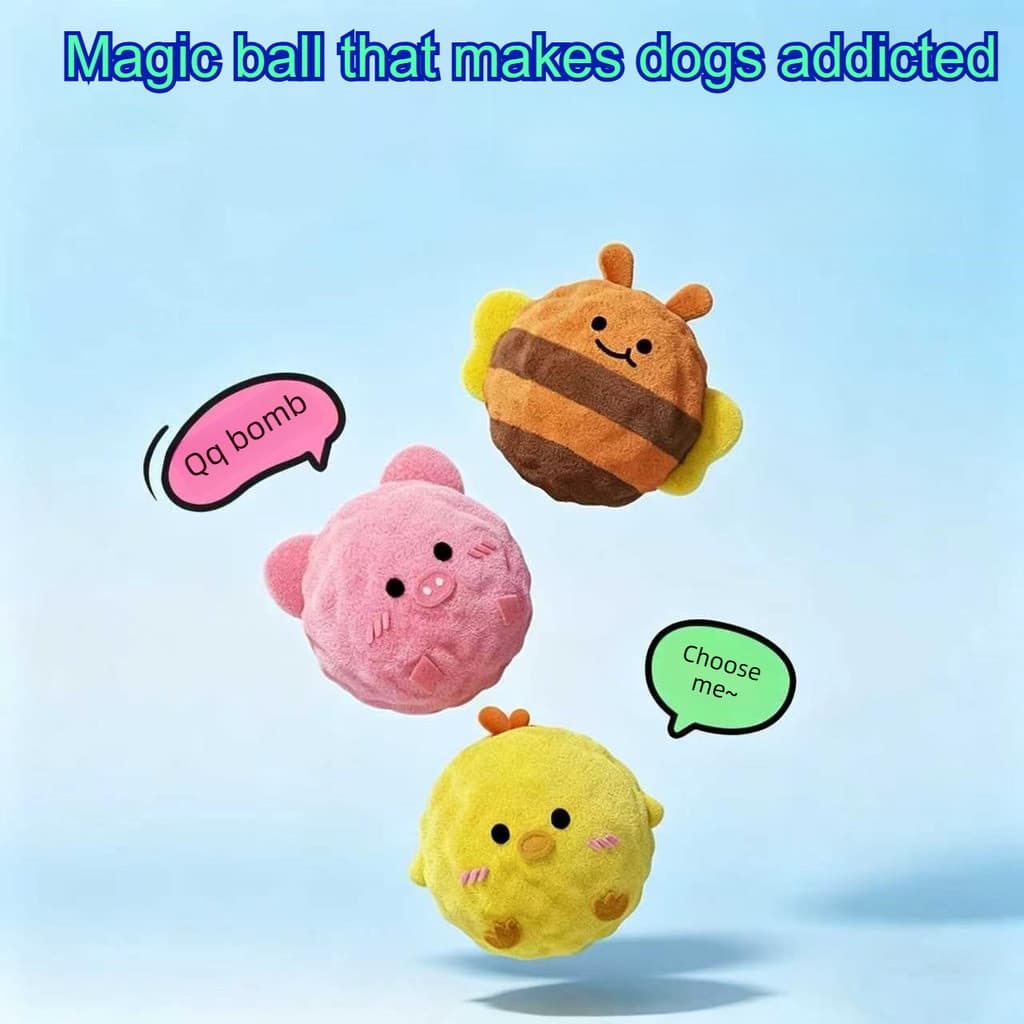 Brinquedo Bola Mordedor Cães Borracha Elástica Limpeza Dental Interativo