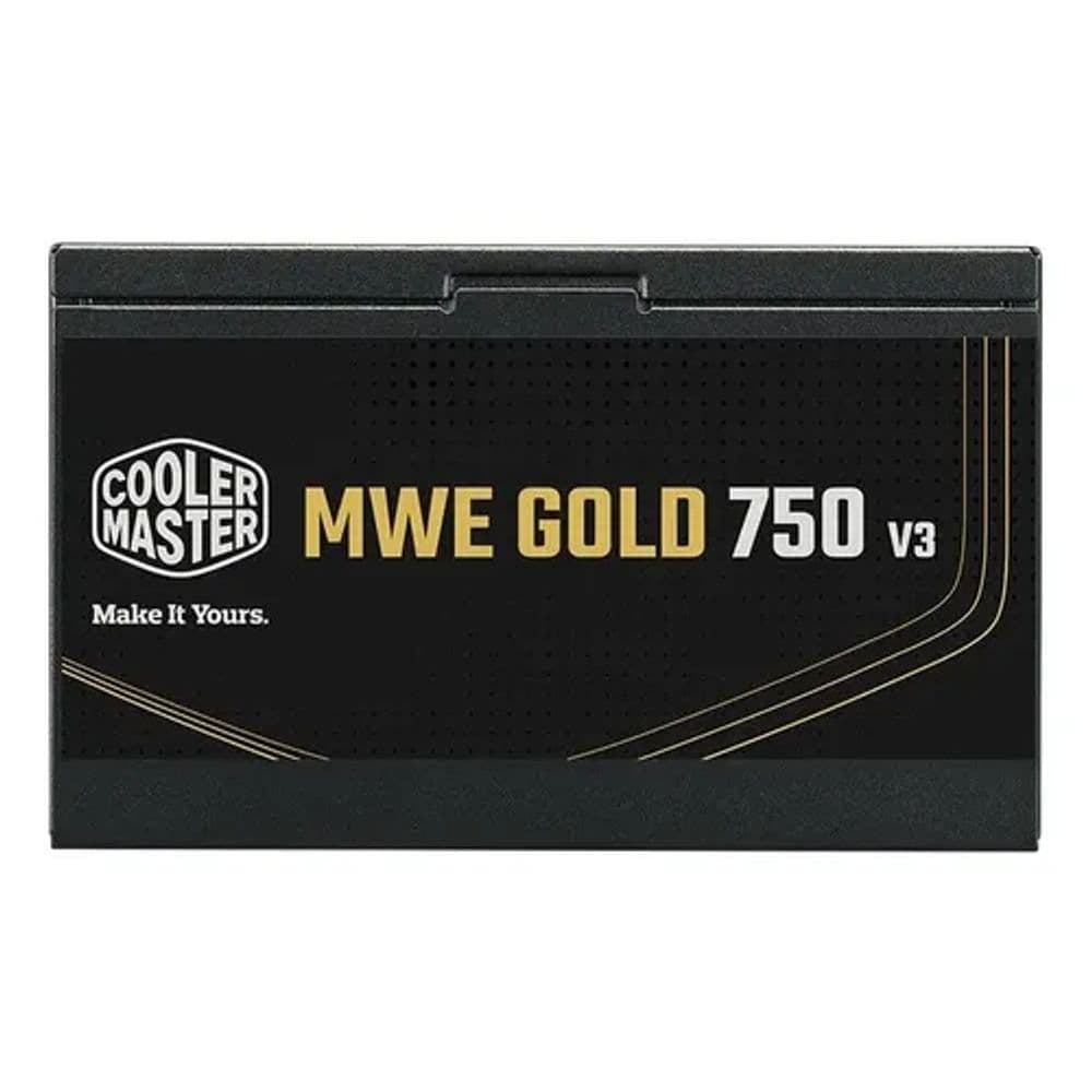 Fonte Cooler Master ATX 3.1 750W MWE Gold 750 V3 PFC Ativo 80 Plus Gold Sem/Cabo