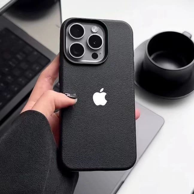 Textura da pele Capa Capinha iPhone 14 17 Air 16 15 Plus 13 12 11 Pro Max Couro Silicone Anti-Impacto