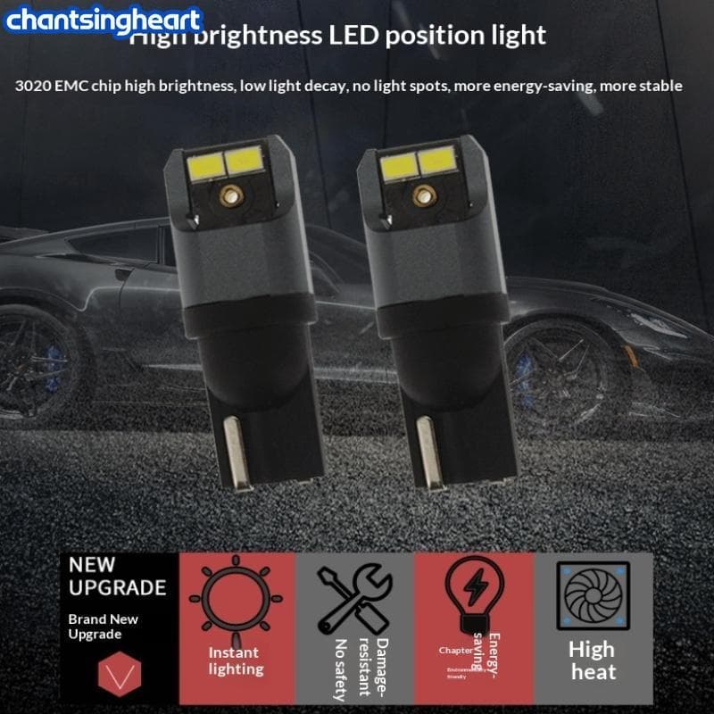 CHANT T10 W5W LED 6000K Branco Car Reading Dome Lâmpada Com Eficiência Energética Para Portas E Aplicações