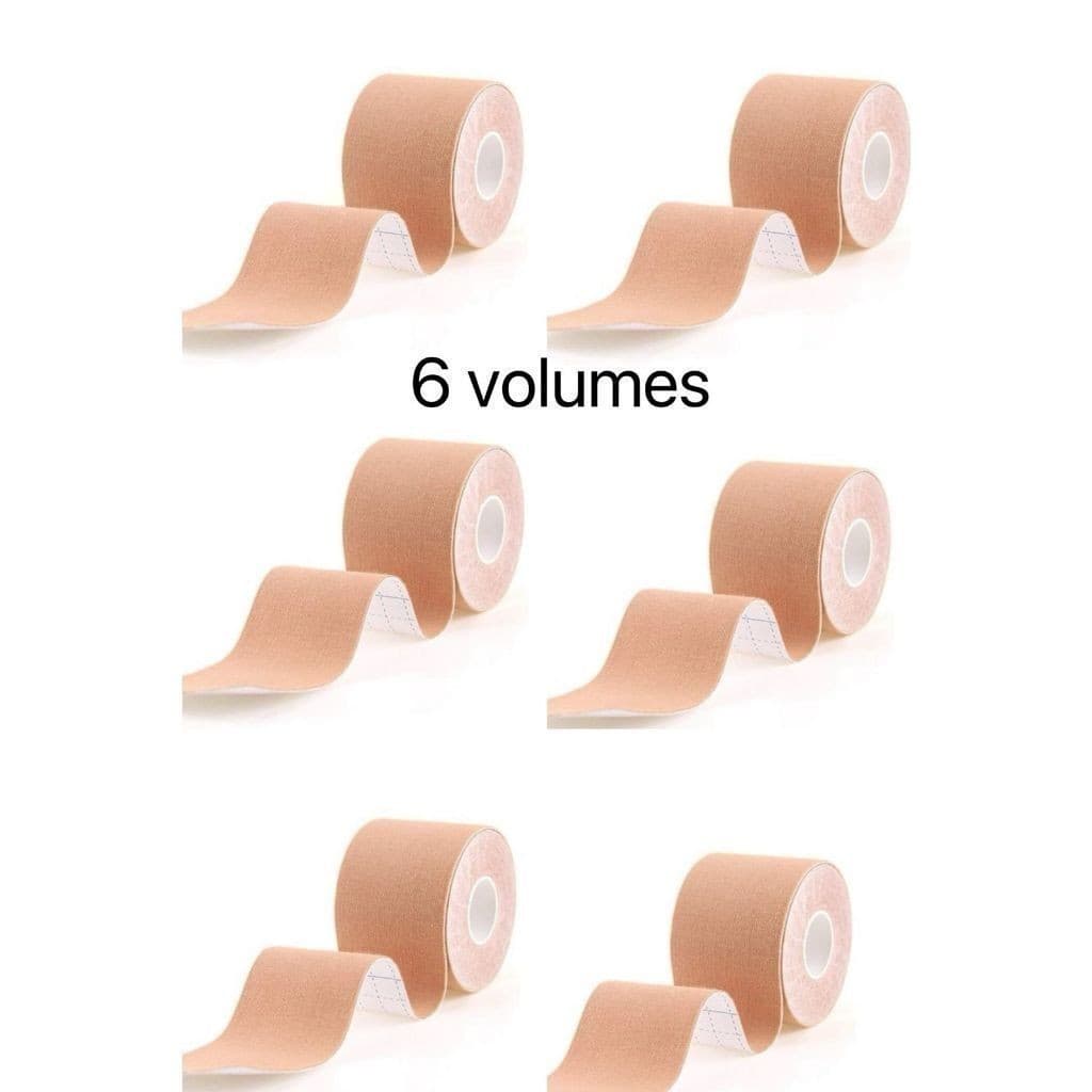 KIT 6/12 Pcs Sutiã Rolo Adesivo Levanta Peito Seio Fita Boob Up Invisível-GUI ANA