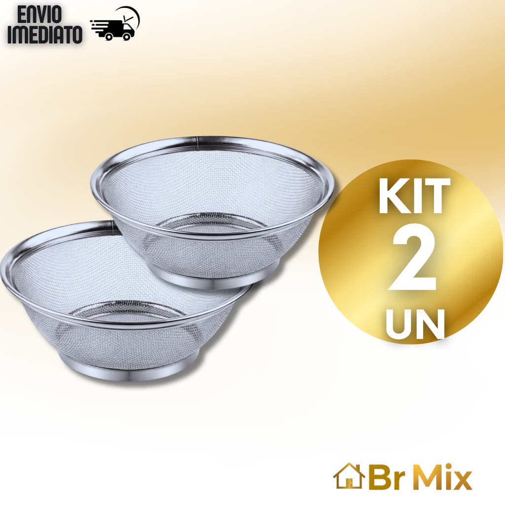 Cesta Escorredor Inox Multiuso 28cm Cozinhar e Escorredor Legumes, Macarrão, Arroz a vapor resistente.