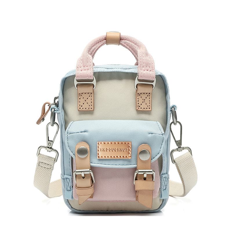 NX Donut Coreano ins Versão Donut Mini Ombro Lin Xiaozhai Bolsa Mensageiro Estudante All-Match Bolsa Pequena de Lona