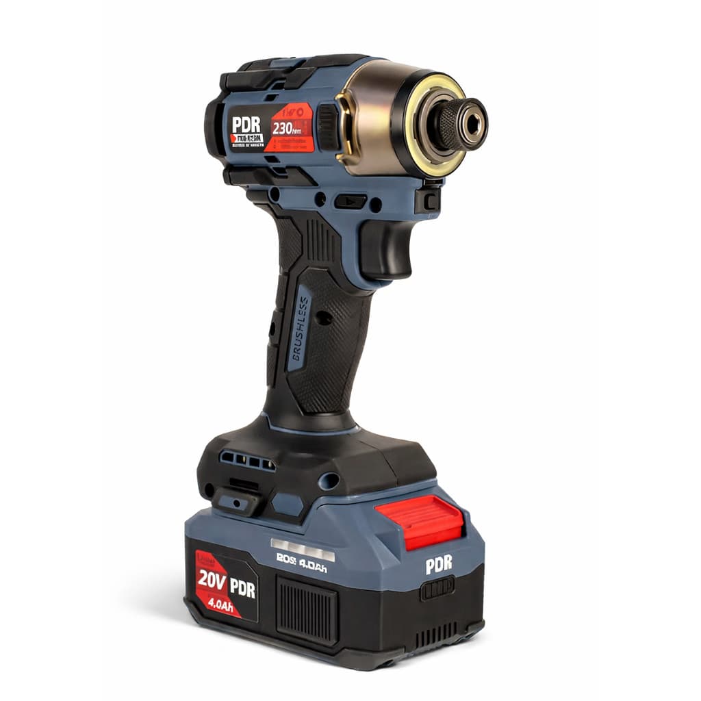 Parafusadeira de Impacto a Bateria 20V 230Nm Encaixe 1/4 Com Bateria 4Ah e Carregador Bivolt