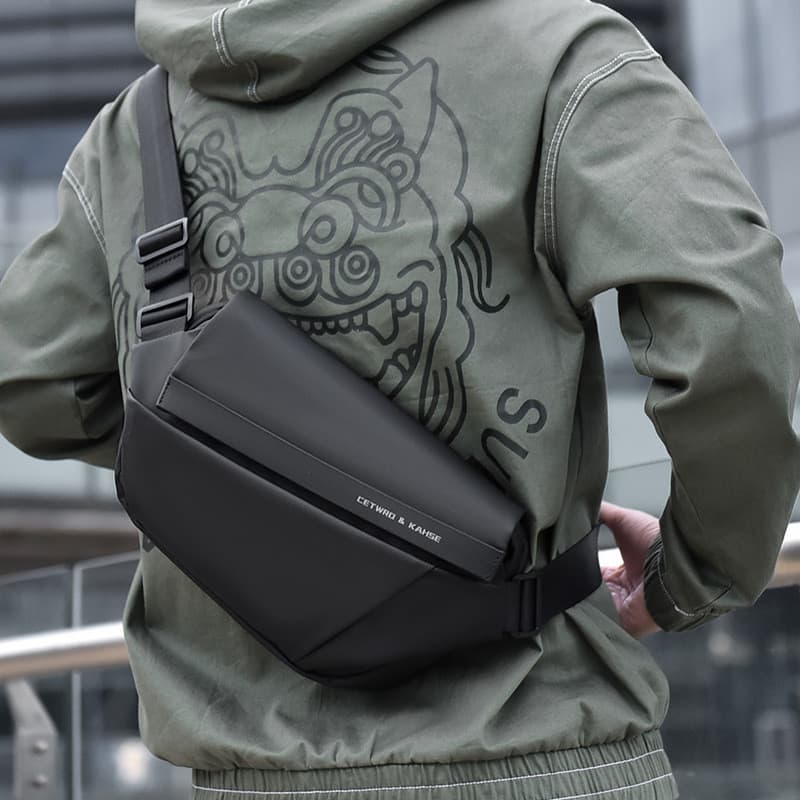Bolsa mensageiro masculina 2022 ciclismo funcional ferramentas saco rua Wear saco do mensageiro saco de peito masculino