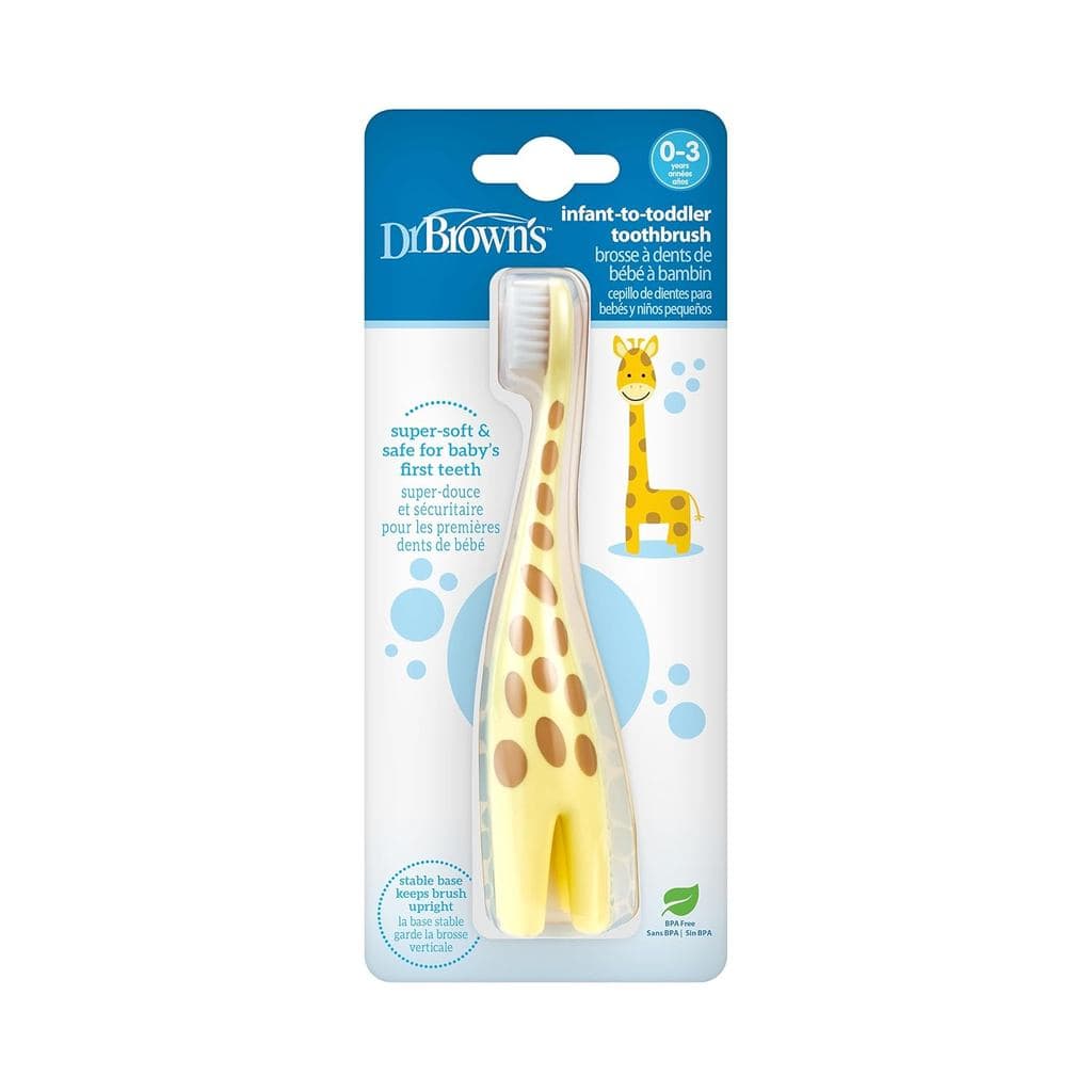 Escova de Dentes para Bebês e Crianças Pequenas Dr. Brown's, Girafa