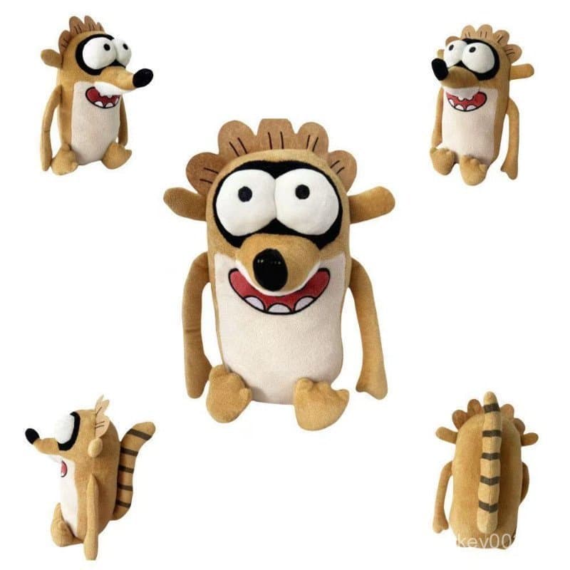 JAMXUN Novo Show Regular Guaxinim Rigby Brinquedo De Pelúcia Personagem Dos Desenhos Animados Boneca Crianças Presente A