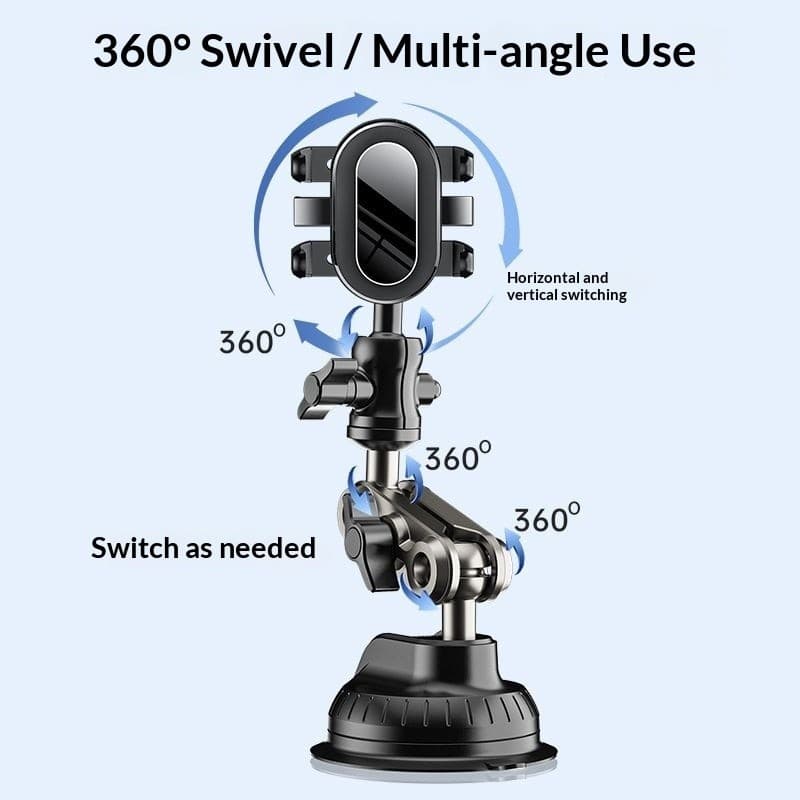 Suporte de telefone para carro, ventosa rotativa Universal, suporte para telefone, rotação de 360 graus, acessórios para