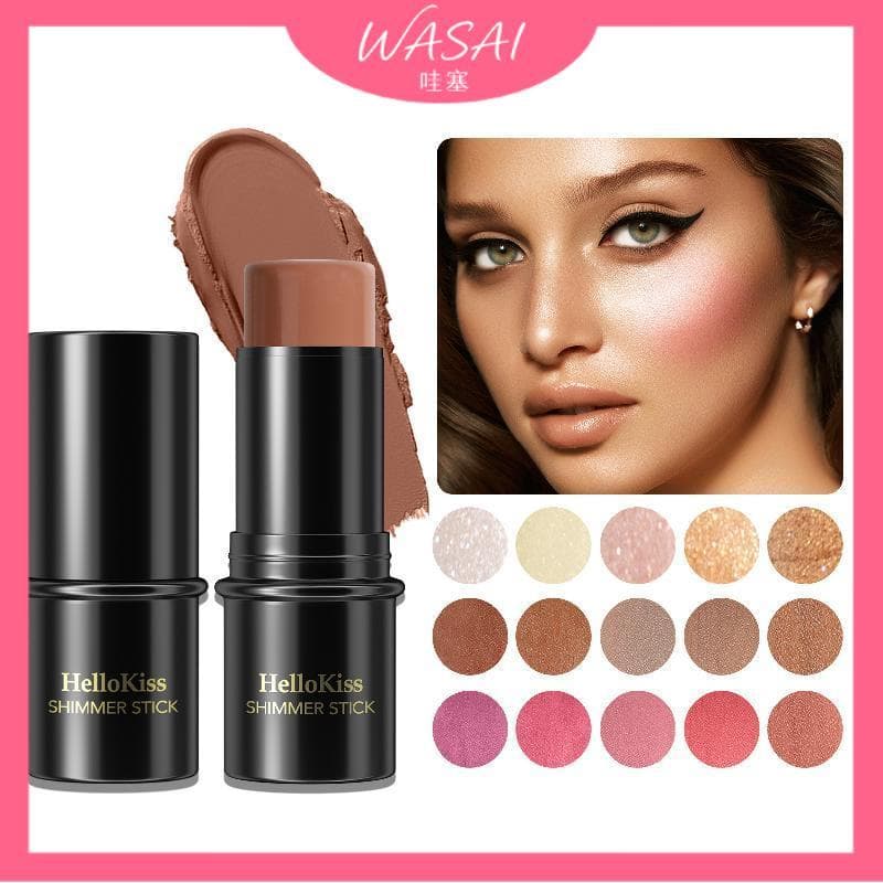 [Estoque pronto] HelloKiss Contouring Stick Destacando Tridimensional Brightening Contouring Stick Base de maquiagem de