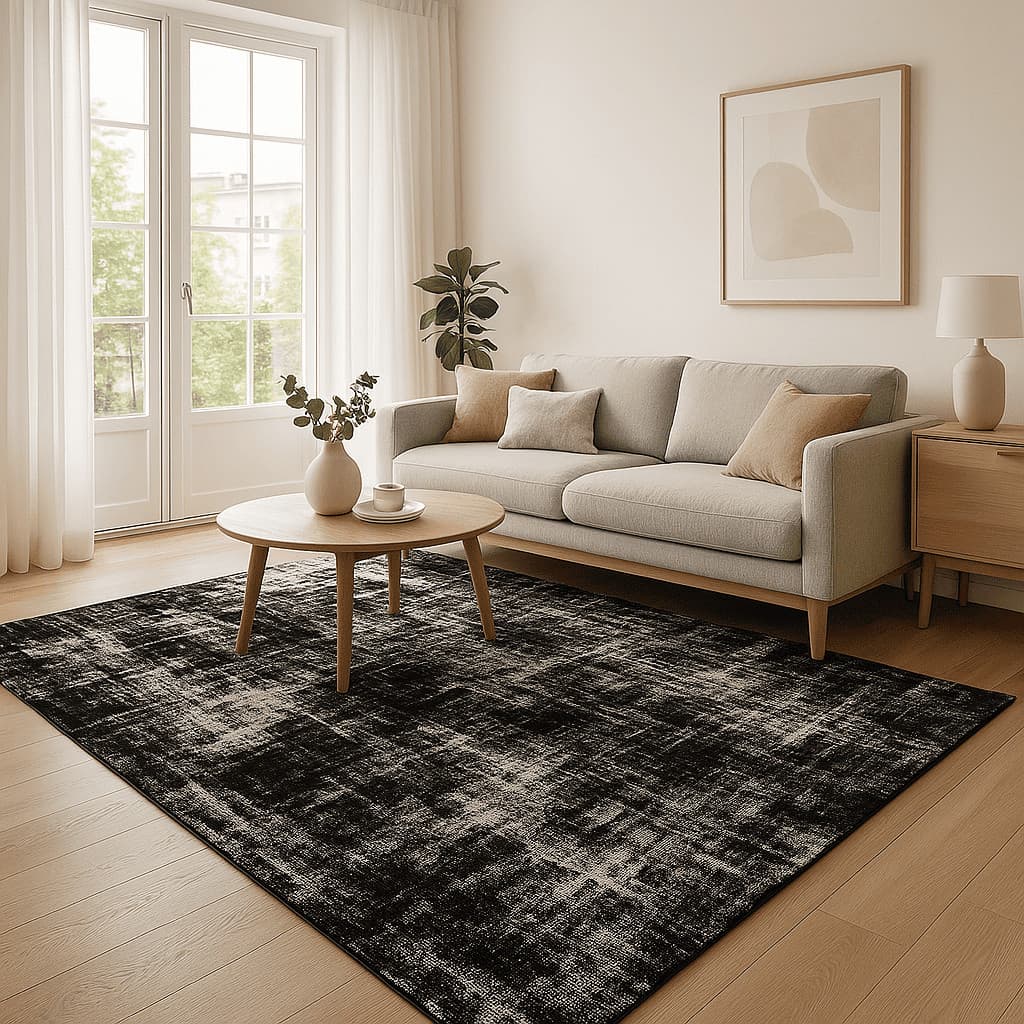 Tapete Jacquard 2m Grande Antiderrapante Geométrico Sala Escritório Quarto Luxuoso