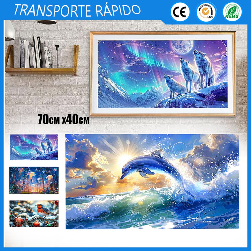 Kit de pintura por números, pintura de paisagem para adultos por números em tela,presente para decoração da casa 70x40cm
