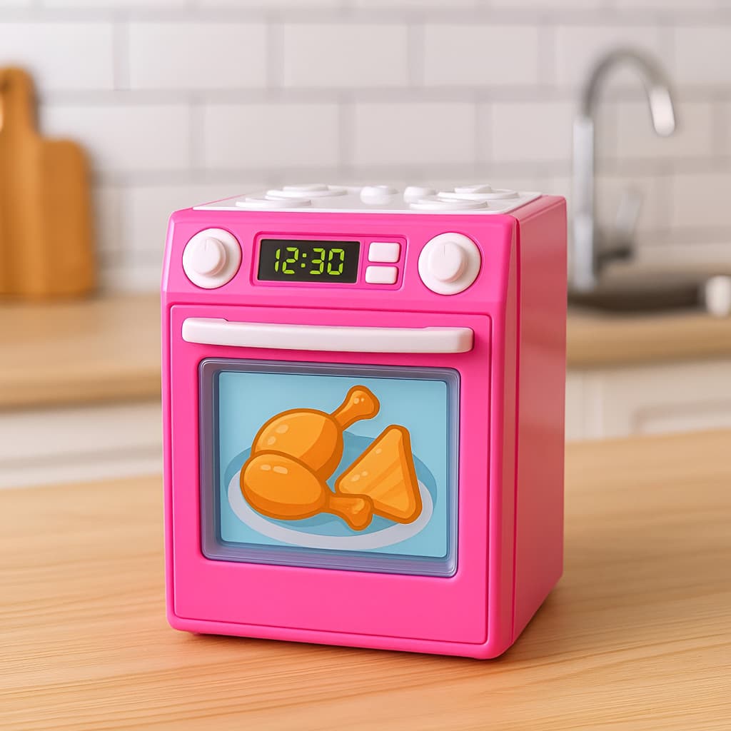 Brinquedo Infantil Fogão Gourmet 19cm 24M+ Forno Abre Porta