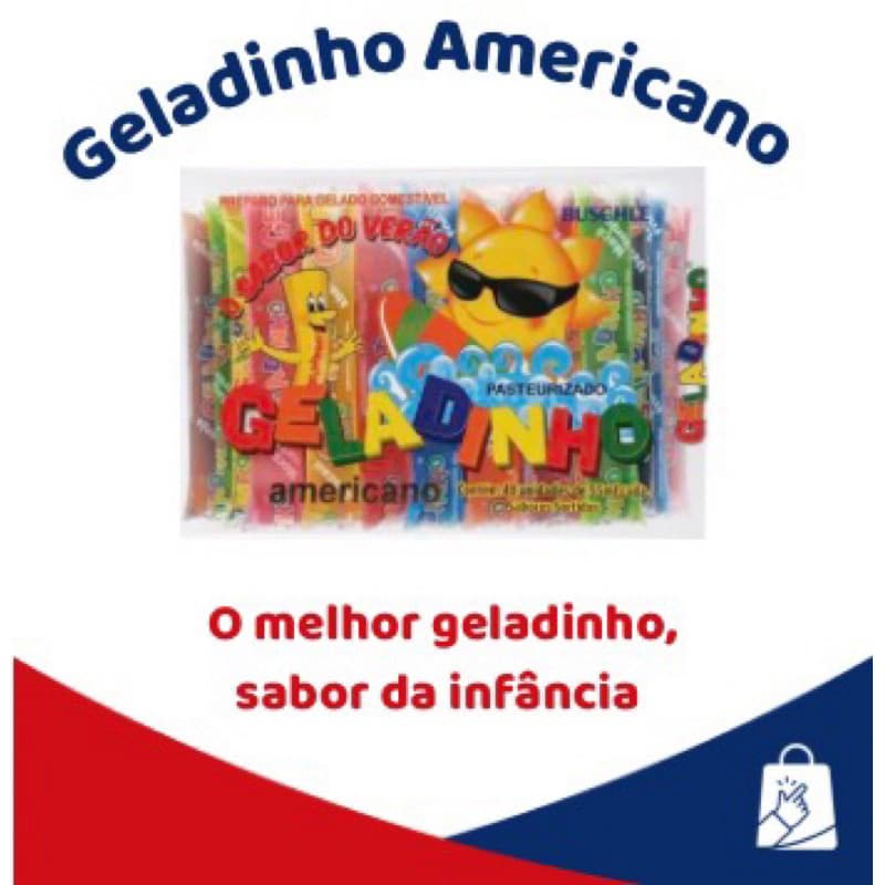 Geladinho Americano Din Din Sacolé Pacote C/40unid - Buschle