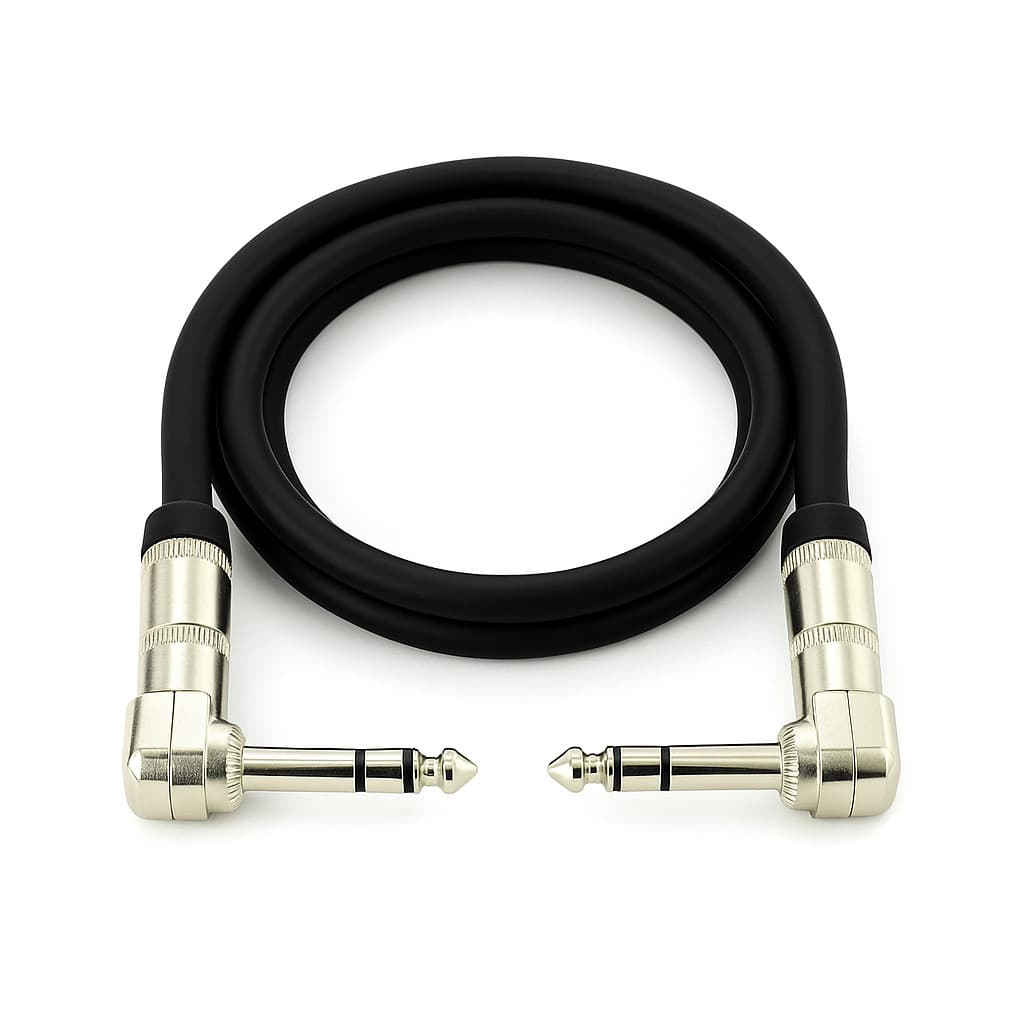 Cabo P10 90 Graus Para P10 90 Graus Estereo - 15 Cm