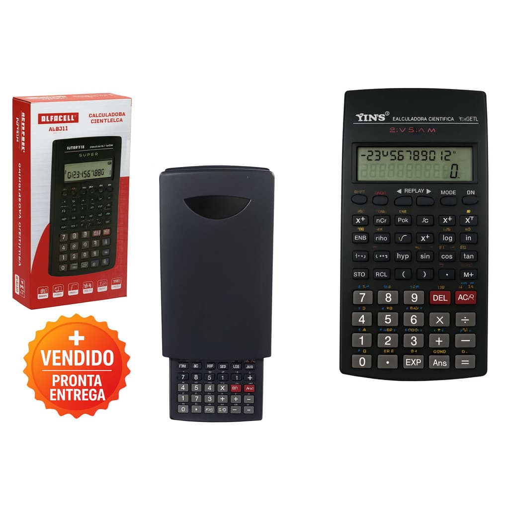 Calculadora Científica Alfacell 82TL 240 Funções Replay Edição Cálculo Display Duplo Memória Ampla