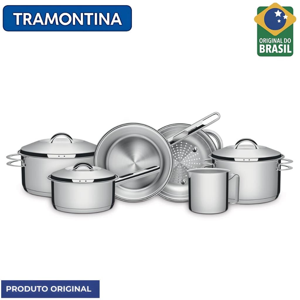 Jogo de Panelas Tramontina Solar 6 PCS AÇO INÓX