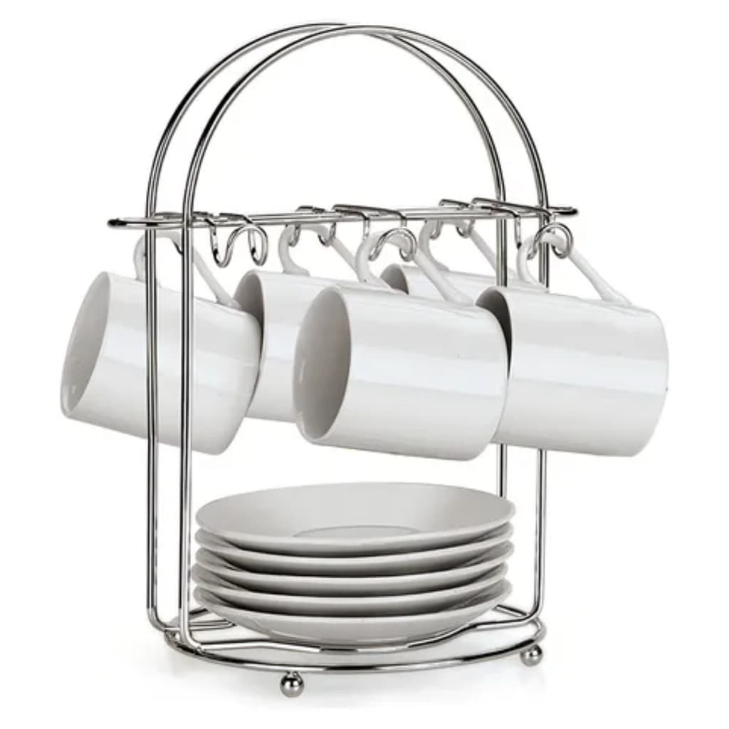 Suporte para Xícaras de Café Aço Inox Chá Arthi Organizador de Cozinha Louça Cantinho do Café