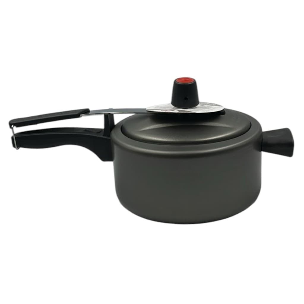 Panela Antiaderente De Pressão Prática Preto 3Litros Cozinha