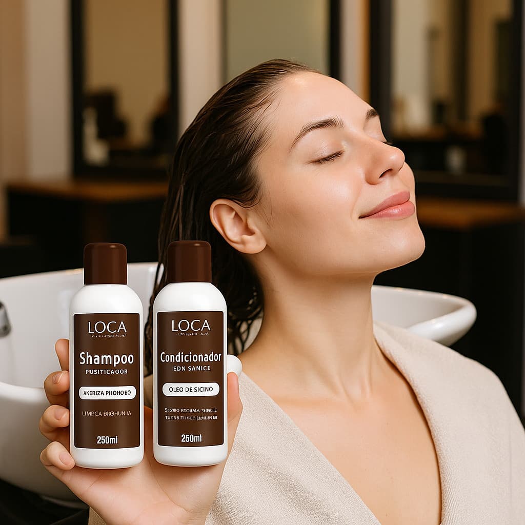 Kit Loca Cosmetics Shampoo Purificador + Condicionador Hidratante 250ml - Cabelos Saudáveis
