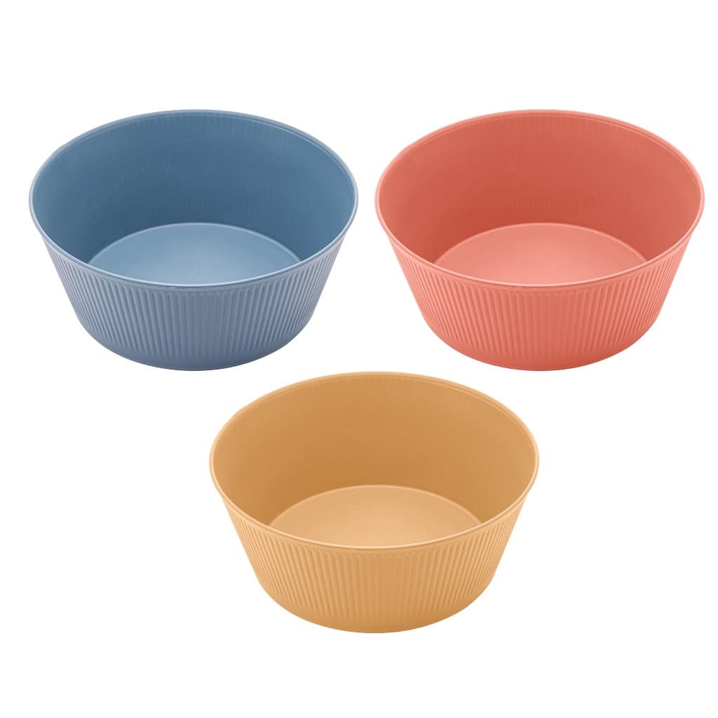 1 Saladeira Tigela Bowl Cumbuca Plástico Bambu Sortidas 20cm x 8cm - Lyor