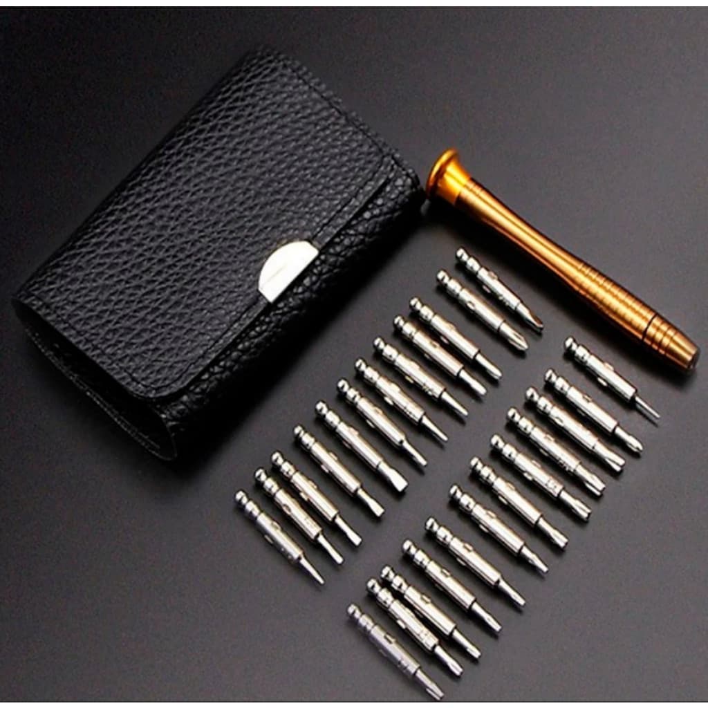 Kit 24 Ponteiras Chave De Fenda Reparacao Ferramenta De Precisao Set Portátil Para Oculos Relógio