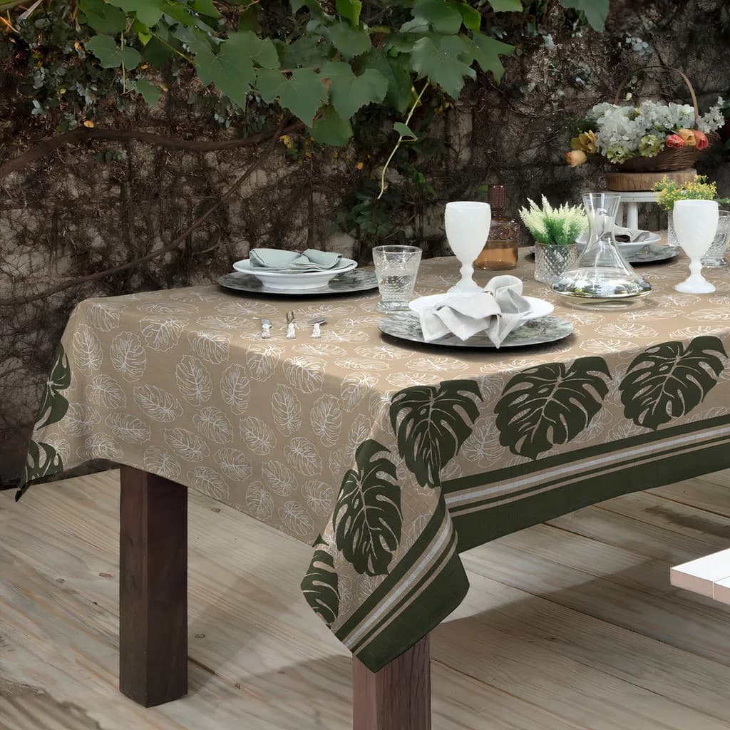 Toalha De Mesa De Linho Vários Tamanhos 4 Lugares Quadrada 1,40x1,40m , Redonda 1,40m e 6 Lugares Retangular 1,40x2,10m