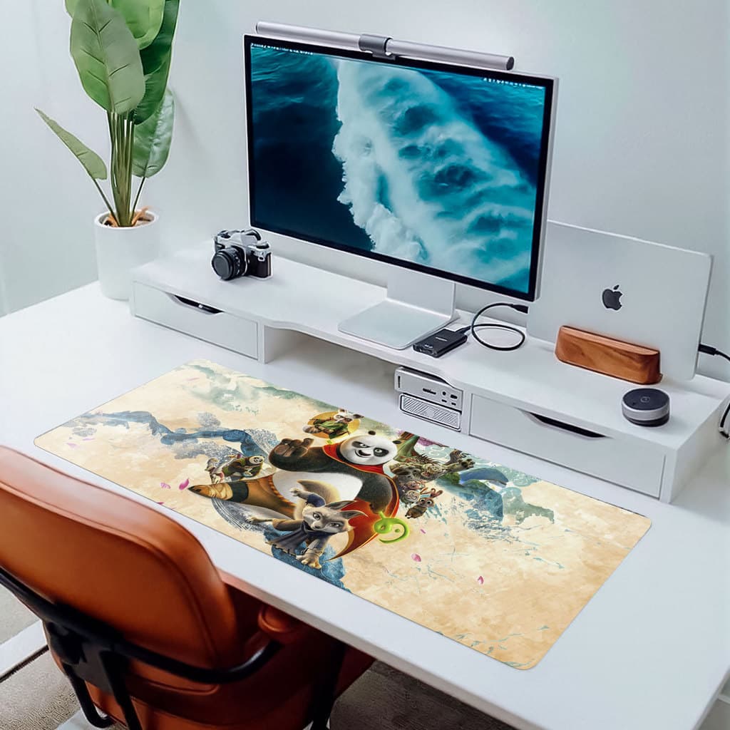 MousePad Grande 80x30 Personagens Arte Filme Infantil Desk Pad Grande Gamer Base Premium