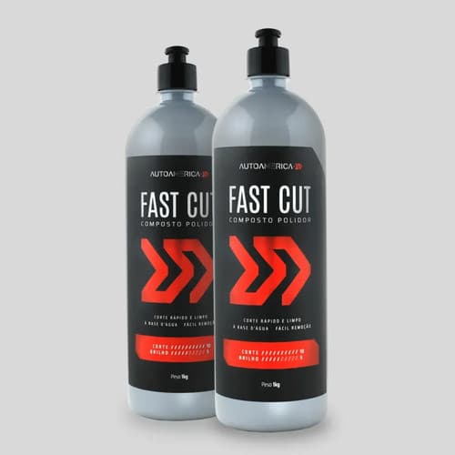 Kit 2 Fast Cut Composto Polidor 1kg Autoamerica