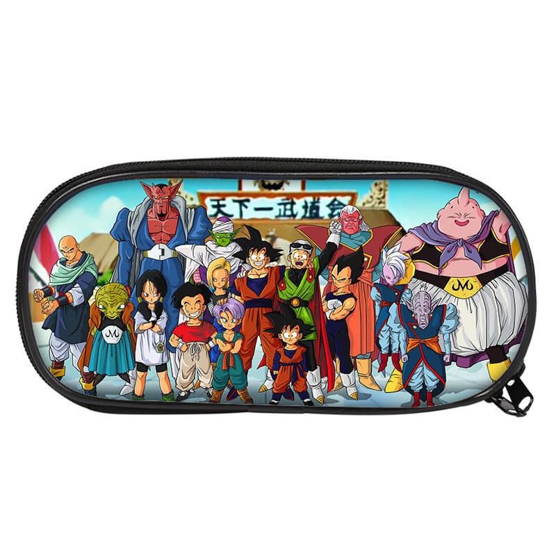 Estojo de Lápis Dragon Ball Anime, Bolsa de Armazenamento de Material Escolar para Estudantes, Caixa de Material Escolar
