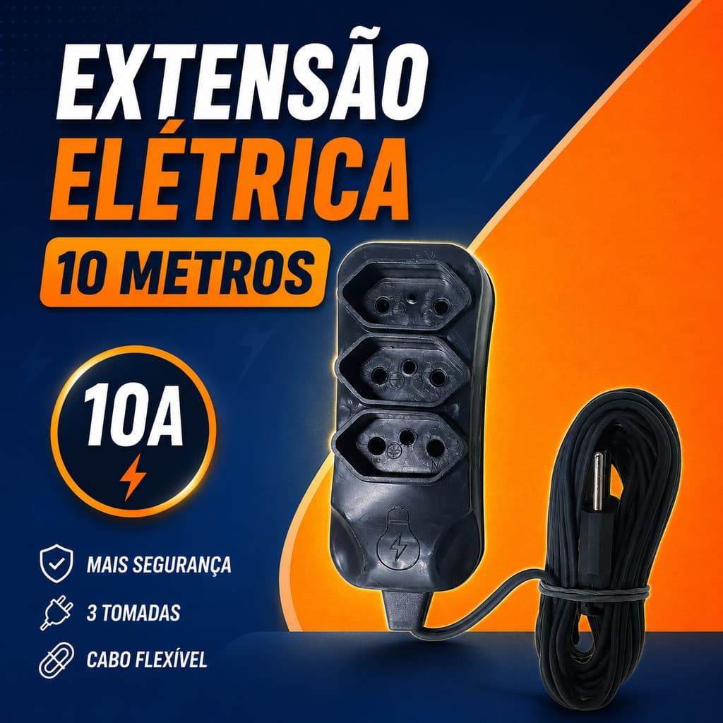 Extensão Elétrica 10 Metros 10A