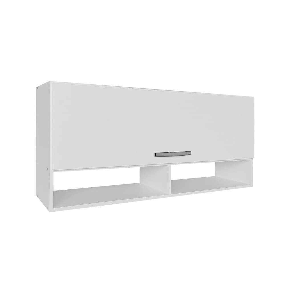 Armário Aéreo 120cm com Nicho para Cozinha Compacta Modular - Envio Imediato