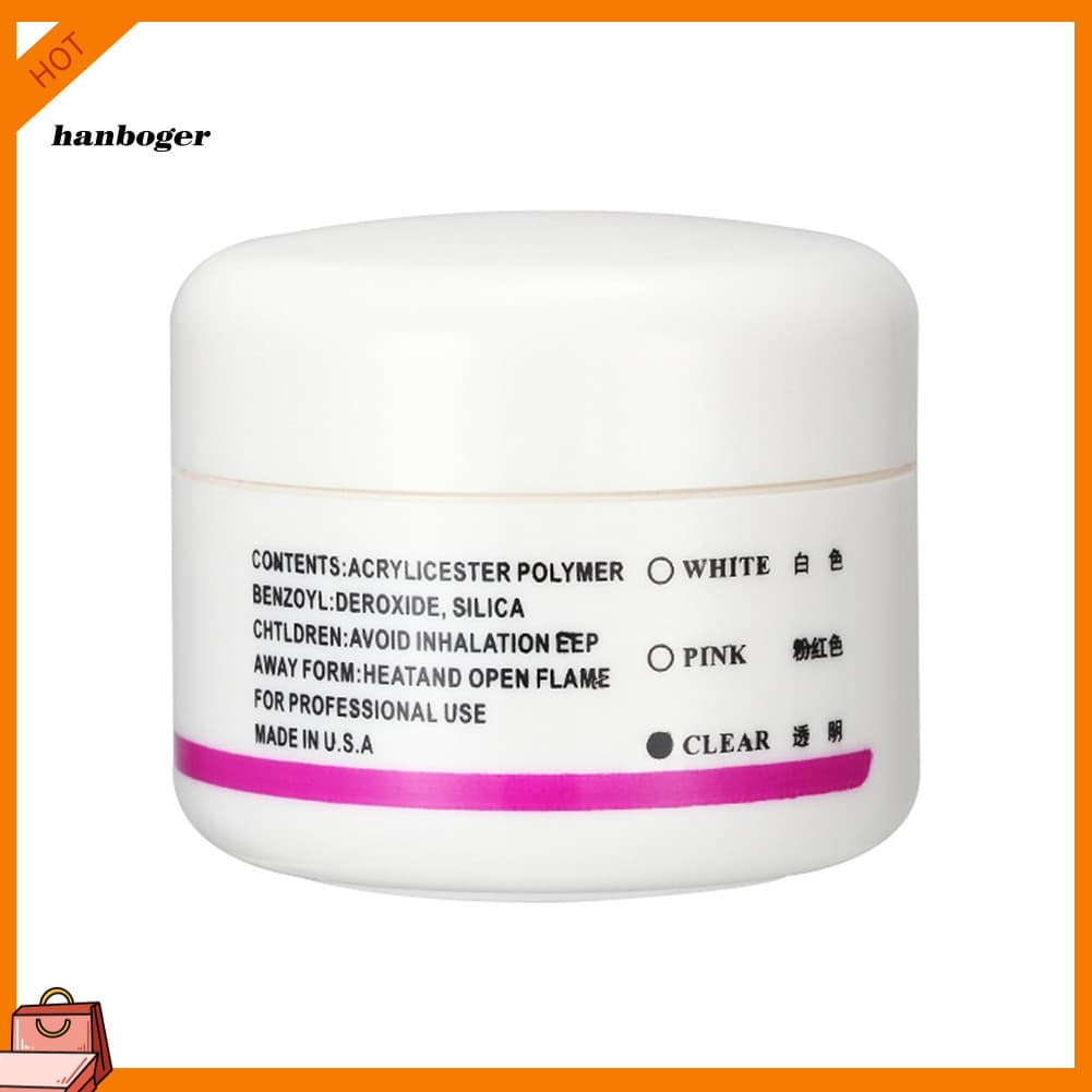 Han Profissional 3 Cores Nail Art Ponta Falsa Acrílico Pó Pigmento Ferramenta De Manicure