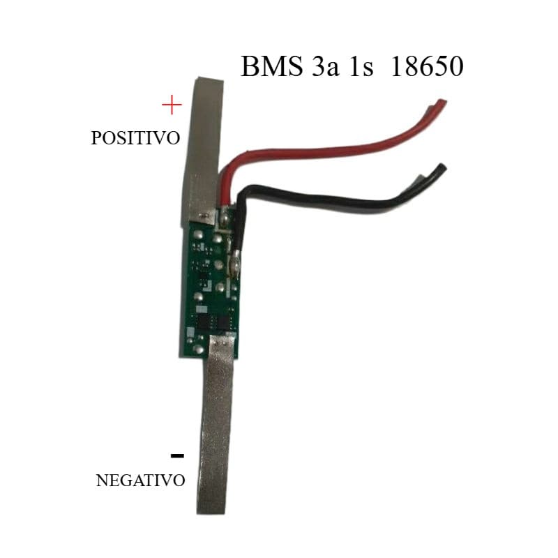 Bms 3 amperes 1 s   3,7 a 4,2 volts 18650 bateria PROTEÇÃO carga descarga células lanterna solar