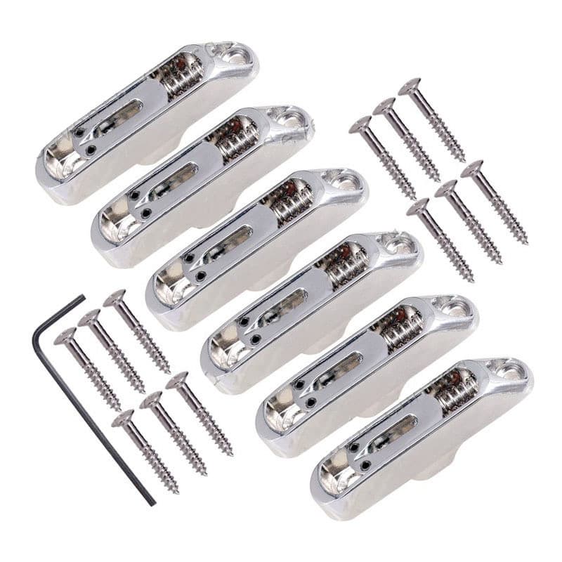 Ponte sem cabeça de peça única para guitarra elétrica, ponte de cordas, cordal, selas de cordas, acessórios modernos des