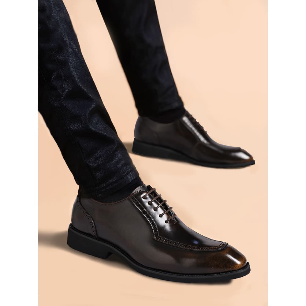 Primavera outono sapatos de couro masculino couro brilhante versão coreana apontou negócios Formal Wear na moda couro ge
