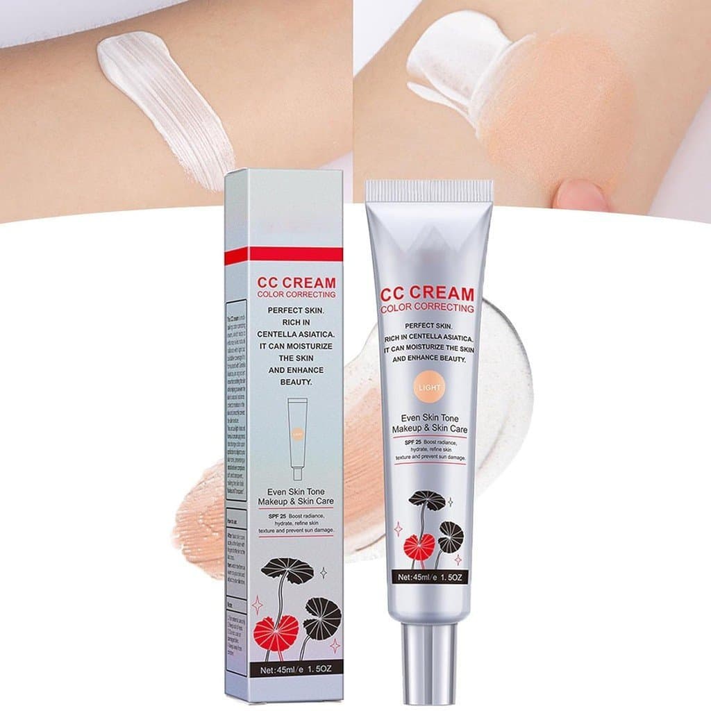 Creme CC Satinskin, Creme CC com Corretor de Cor e Acabamento Iluminador, Maquiagem Facial Hidratante, Corretivo Leve pa