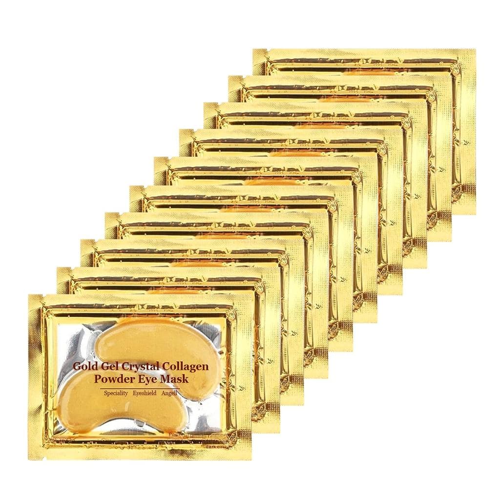Adofect Patches para Olhos, 30 Pares, Máscara para Olhos com Ouro 24K e Ácido Hialurônico para Olheiras e Olhos Inchados