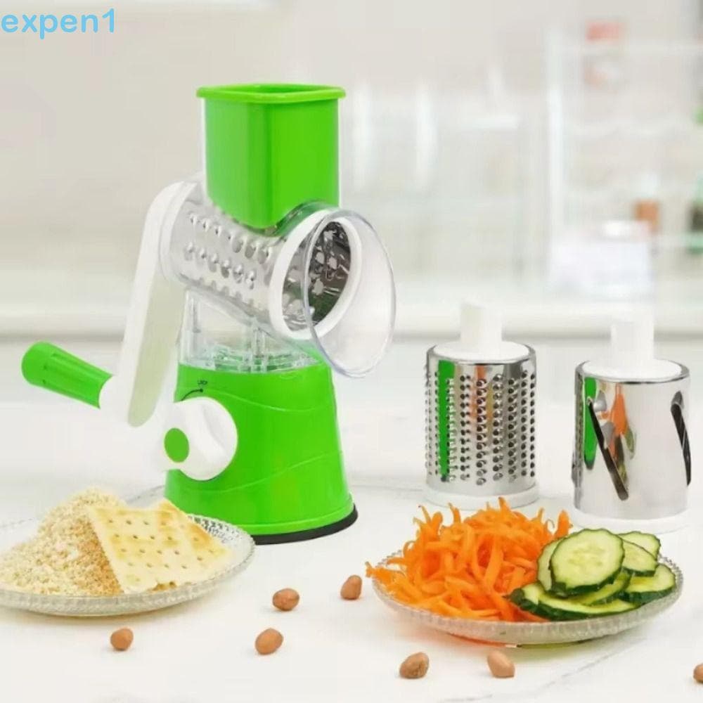 Ralador De Queijo EXPEN , Fatiador De Vegetais Rotativo 3 Em 1 , Triturador Manual Multifuncional De Alimentos