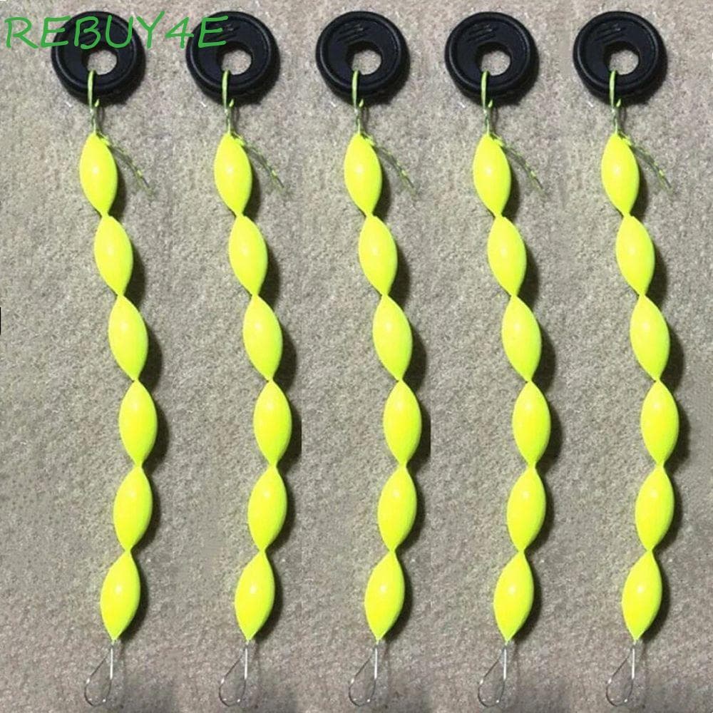 REBUY4E Tipo Corda Flutuador De Pesca Bóias Equipamento De 6 Em 1 Rolha Oval Espuma Espaço Feijão