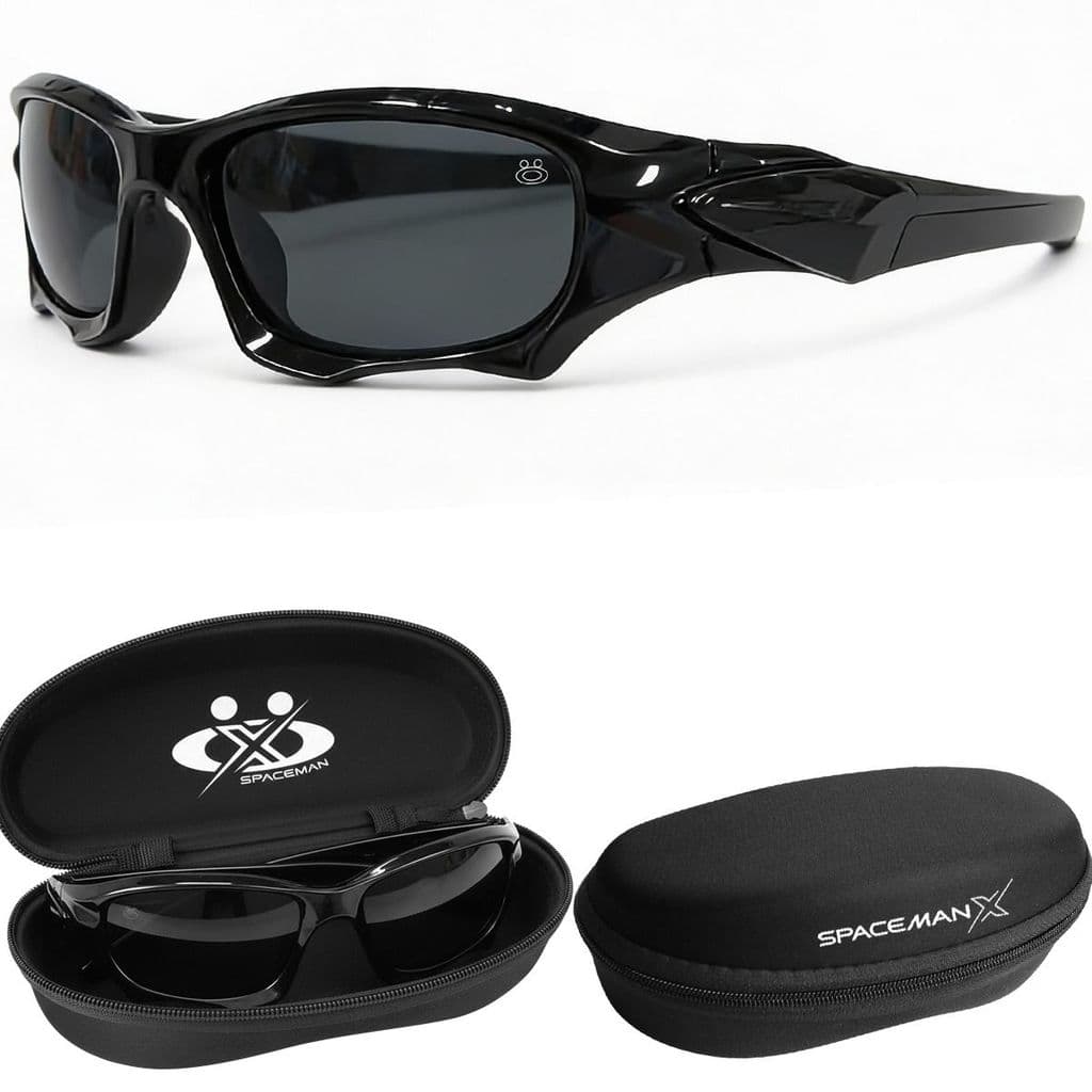 Óculos Esportivo premium Masculino qualidade Protecao + case presente uv400 acetato preto