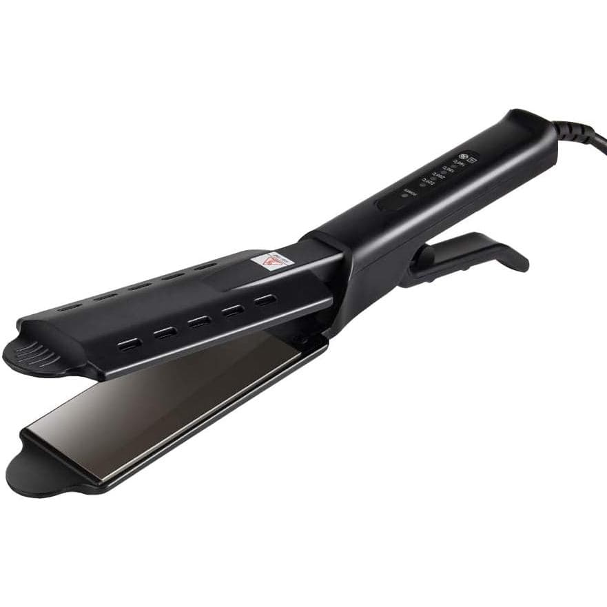 Prancha de Cabelo, Alisador de Cabelo de Cerâmica com Íons de Turmalina, Uso Duplo para Cabelo Seco e Molhado, Temperatu