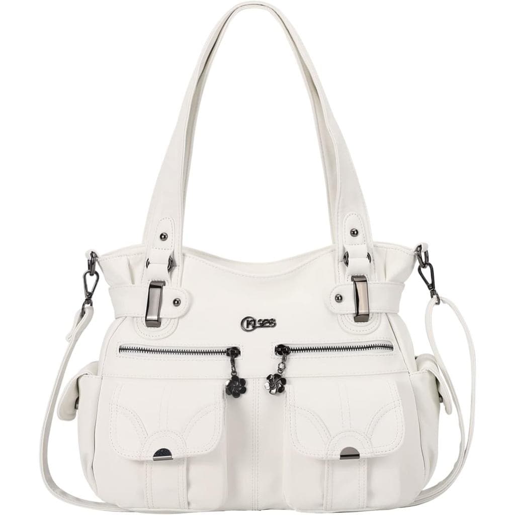 Bolsas e Carteiras para Mulheres, Bolsas de Ombro Grandes Estilo Hobo, Bolsa Tote de Couro PU Macio com Múltiplos Compar
