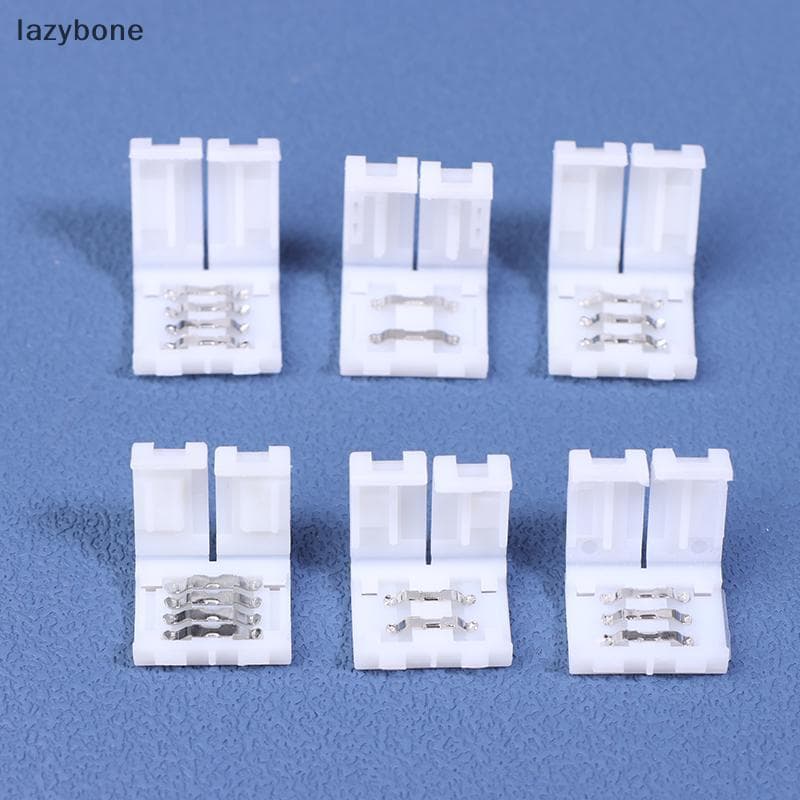 10 Unidades Conector De Tira LED 8MM 10MM 2/3/4Pin 3528 5050 RGB Adaptador Sem Solda